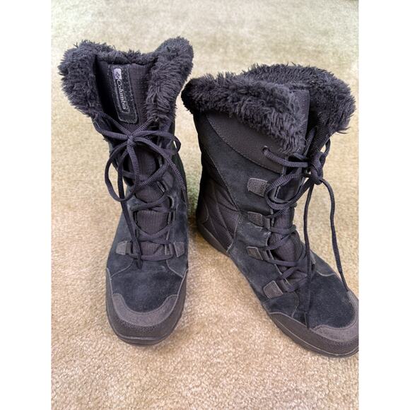 Columbia Women's Ice Maiden II Waterproof Boots Size 10 Black BL 1581-011 - Picture 1 of 8